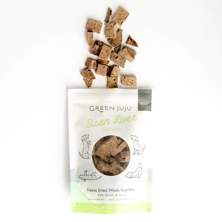 
                  
                    Green Juju - Freeze-Dried - Trainers - Bison Liver - 3oz
                  
                