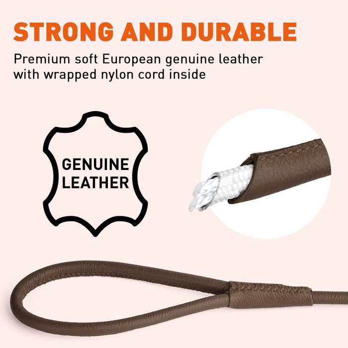 
                  
                    DOGLINE - Soft Leather Round Lead
                  
                