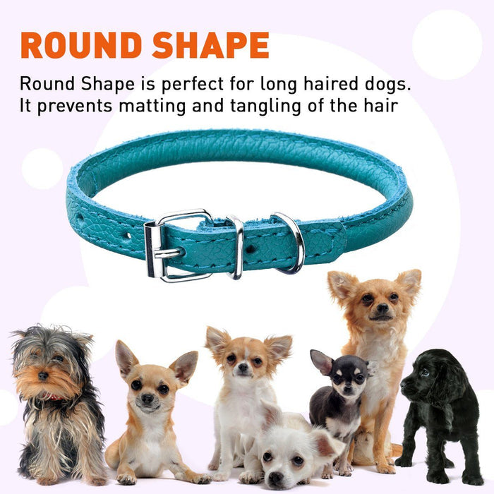 
                  
                    DOGLINE - Soft Round Leather Collar
                  
                