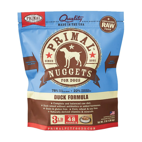 PRIMAL - Canine - Nuggets - Duck (Frozen Food) (Only Deliver to Metro Vancouver))