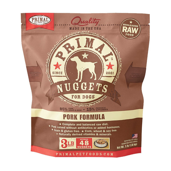 PRIMAL - Canine - Nuggets - Pork (Frozen Food) (Only Deliver to Metro Vancouver)