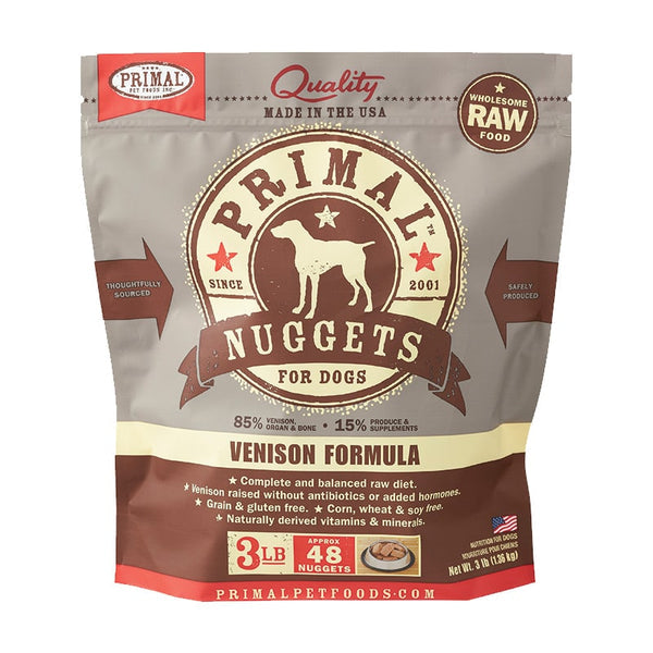 PRIMAL - Canine - Nuggets - Venison (Frozen Food) (Only Deliver to Metro Vancouver)