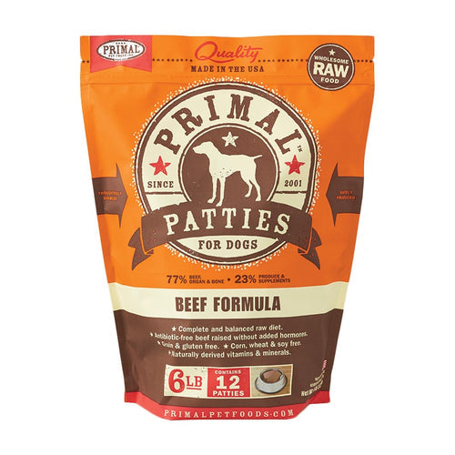 PRIMAL - Canine - Patties - Beef (Frozen Food) (Only Deliver to Metro Vancouver)