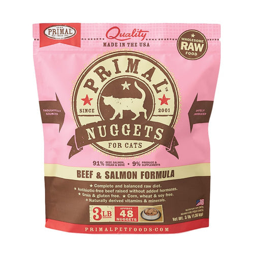 Primal - Feline - Nuggets - Beef & Salmon (Frozen Food) (Only Deliver to Metro Vancouver)