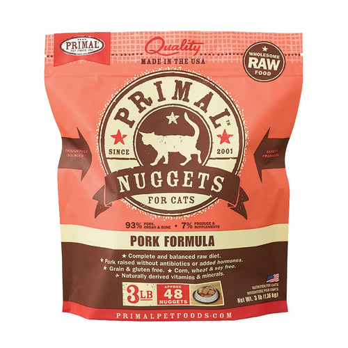 Primal - Feline - Nuggets - Pork (Frozen Food) (Only Deliver to Metro Vancouver)