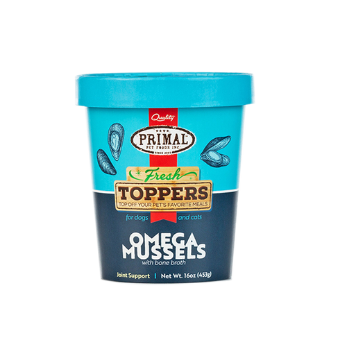 Primal - Fresh Topper - Omega Mussels (Frozen Food) (Only Deliver to Metro Vancouver)