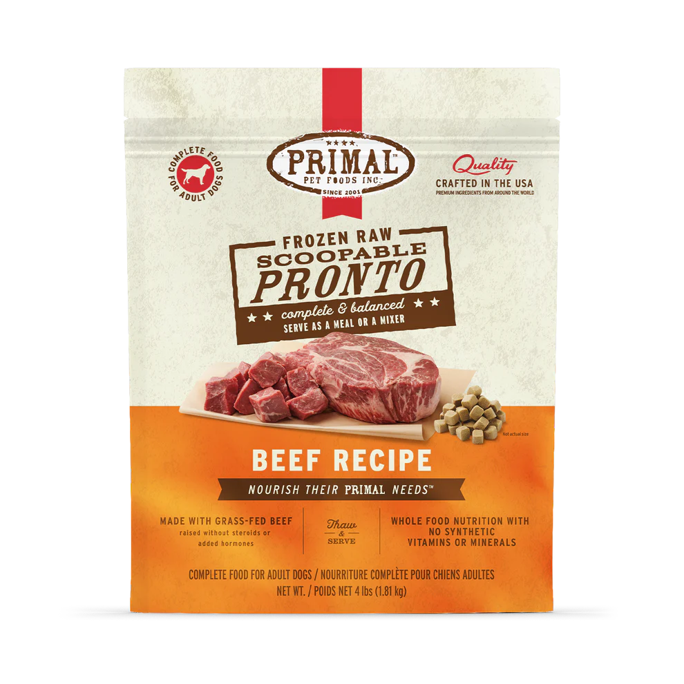 PRIMAL - Canine - Pronto - Beef (Frozen Food) (Only Deliver to Metro Vancouver)