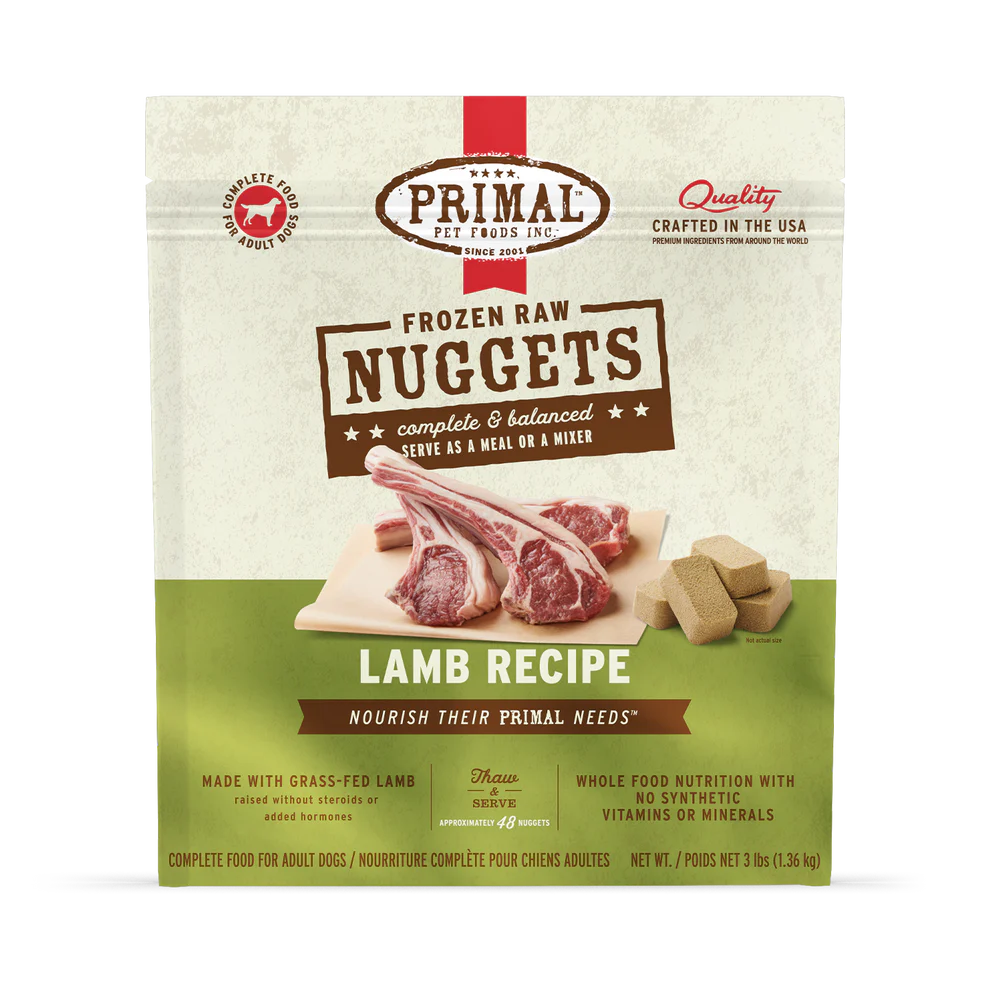 PRIMAL - Canine - Nuggets - Lamb (Frozen Food) (Only Deliver to Metro Vancouver)