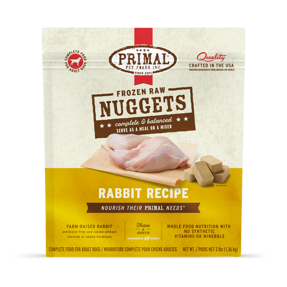 PRIMAL - Canine - Nuggets - Rabbit (Frozen Food) (Only Deliver to Metro Vancouver)