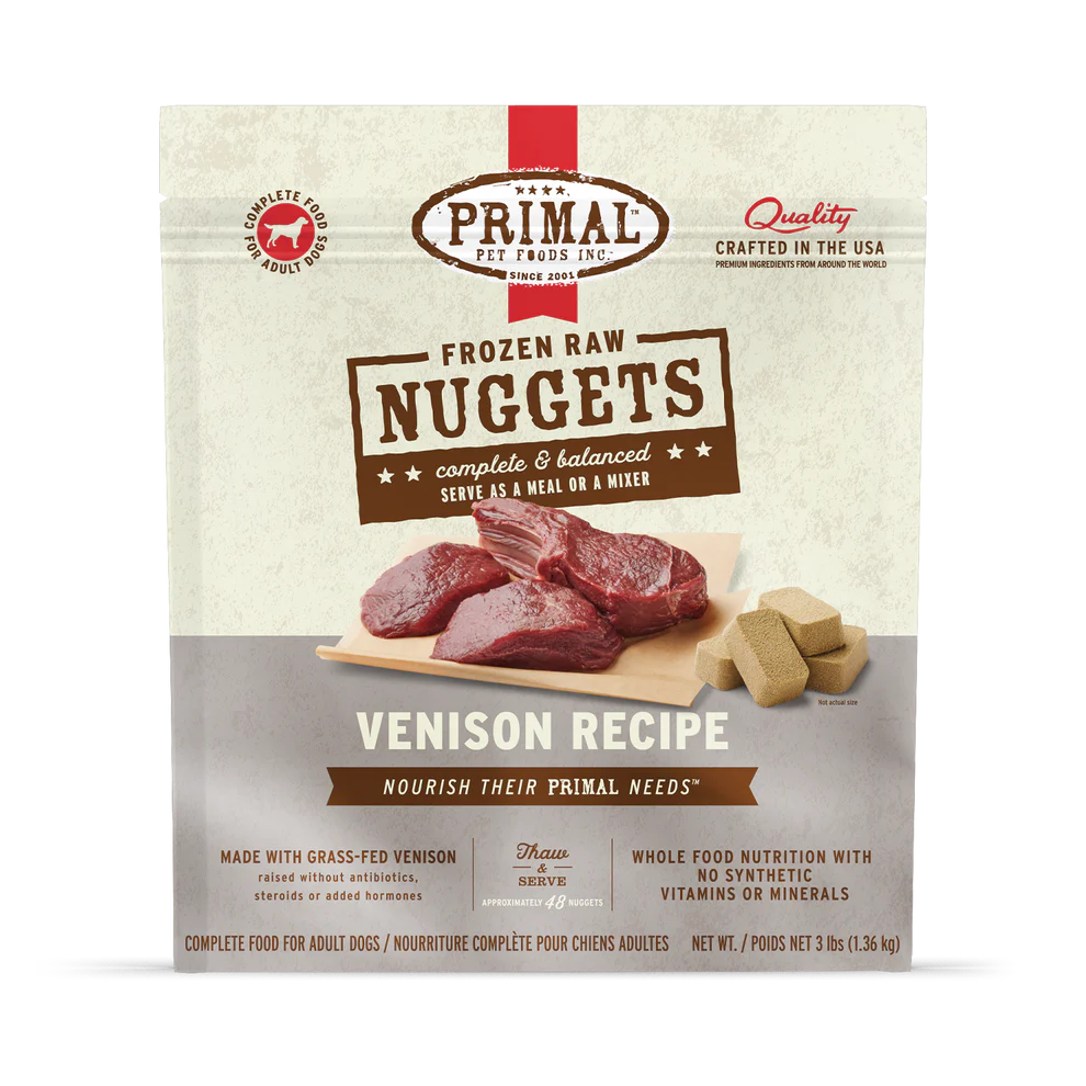 PRIMAL - Canine - Nuggets - Venison (Frozen Food) (Only Deliver to Metro Vancouver)