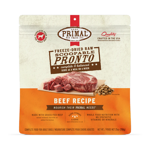 PRIMAL - Canine - Freeze-Dried - Pronto - Beef