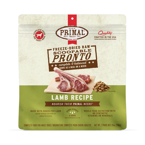 PRIMAL - Canine - Freeze-Dried - Pronto - Lamb