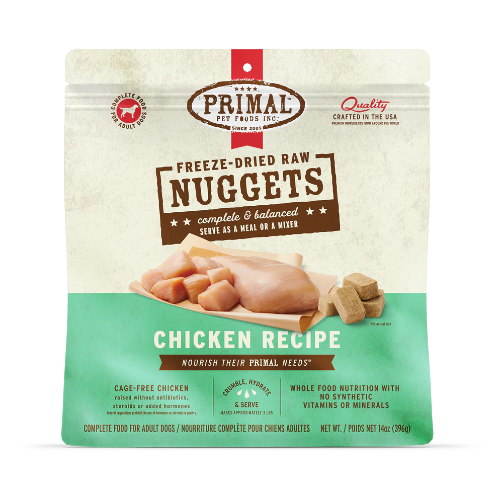 
                  
                    PRIMAL - Canine - Freeze-Dried - Nuggets - Chicken (exp Jul 6, 2026)
                  
                