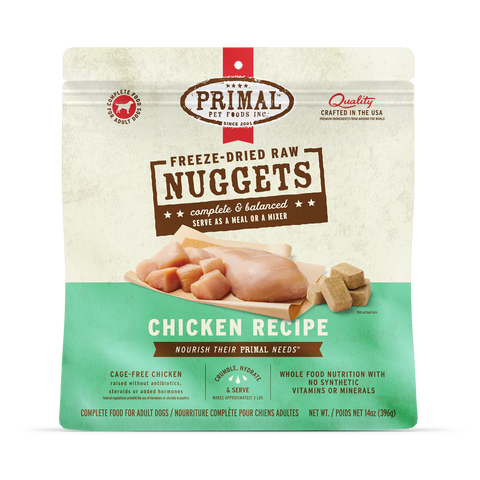 PRIMAL - Canine - Freeze-Dried - Nuggets - Chicken