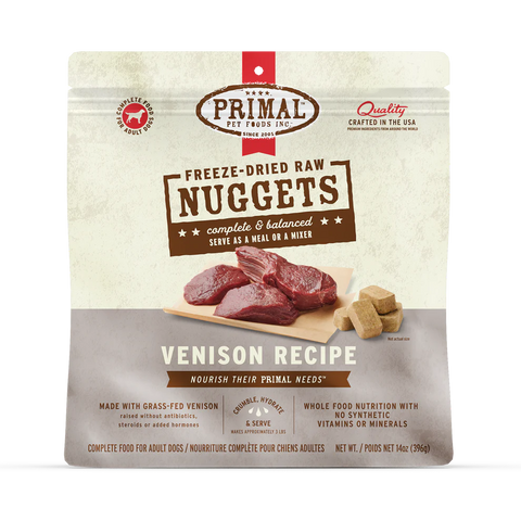 PRIMAL - Canine - Freeze-Dried - Nuggets - Venison