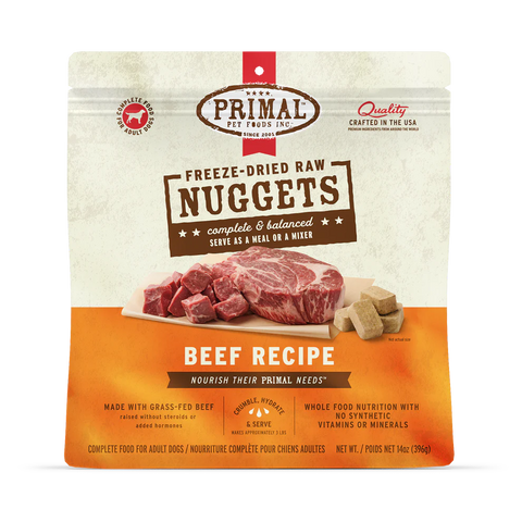 PRIMAL - Canine - Freeze-Dried - Nuggets - Beef
