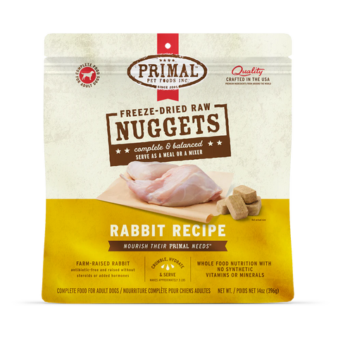 PRIMAL - Canine - Freeze-Dried - Nuggets - Rabbit