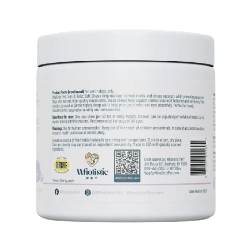 
                  
                    Wholistic Pet - Soft Chews - Calm & Relaxed
                  
                