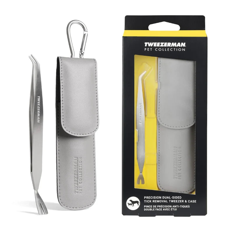 
                  
                    Tweezerman - Tick Remover - Tweezers - Dual-Sided & Case
                  
                