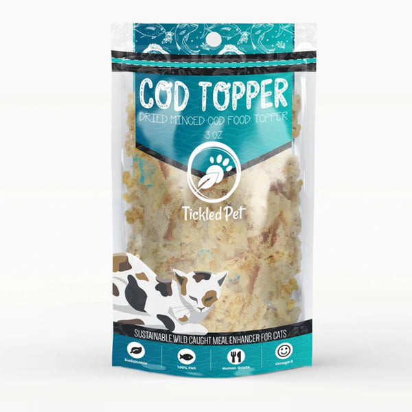 Tickled Pet - Cod Food Topper for Cats - 3oz