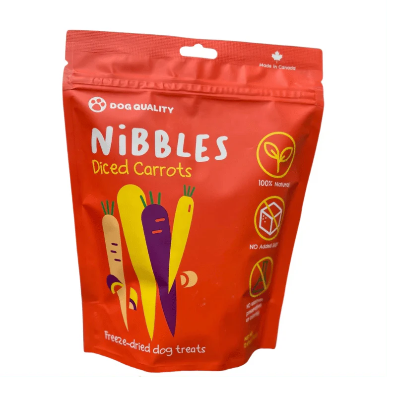 Dog Quality - Nibbles - Freeze dried - Diced Carrots