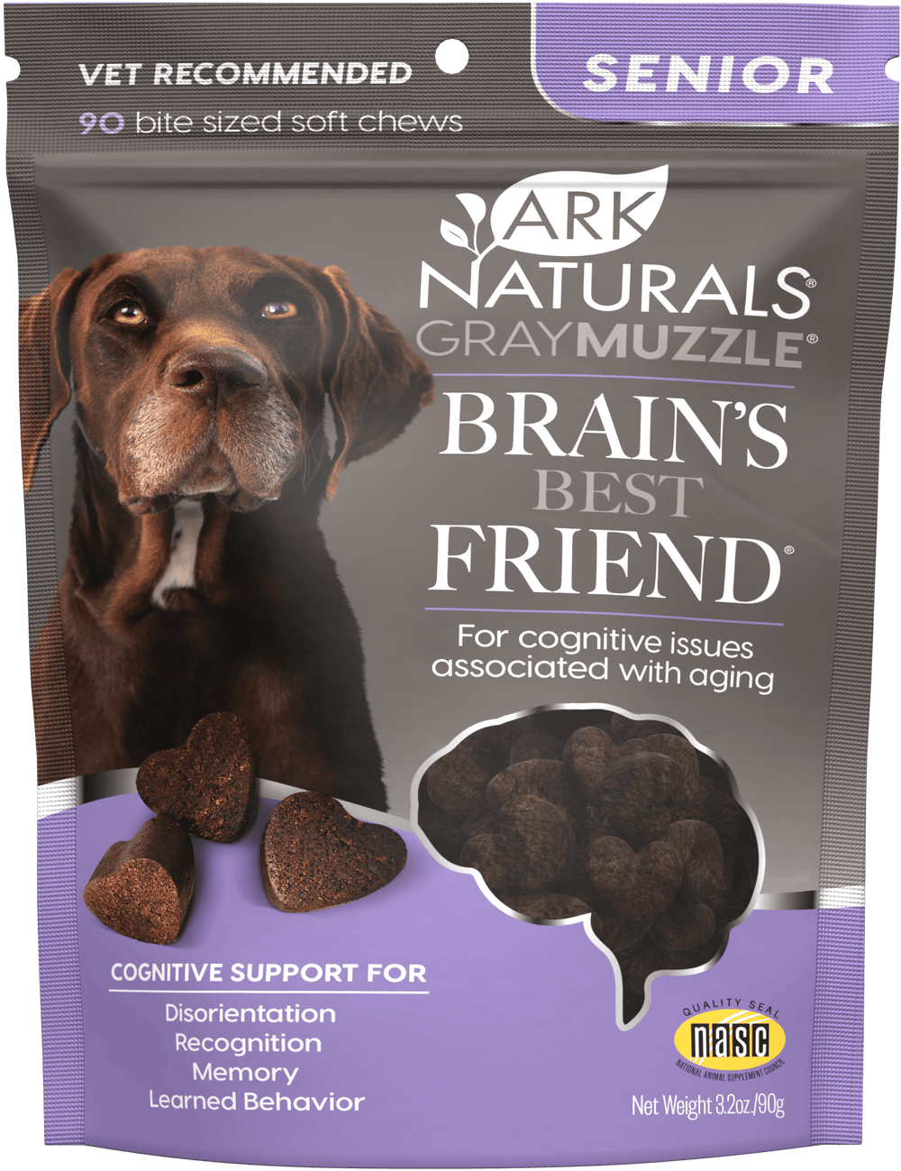 Ark Naturals - Grey Muzzle - Brain's Best Friend 90 Ct