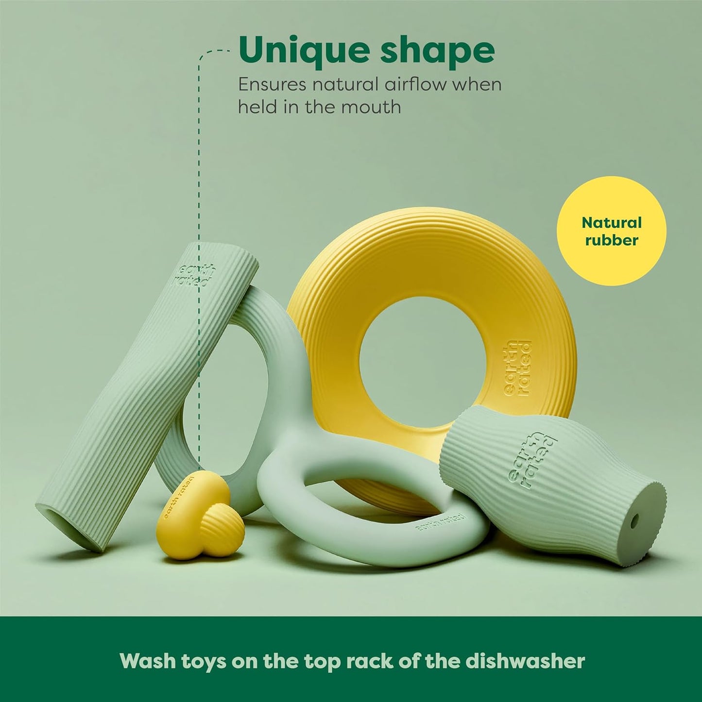 
                  
                    earth rated - Rubber Fetch Toy Yellow
                  
                