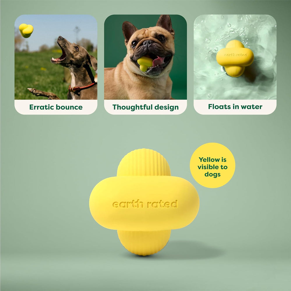 
                  
                    earth rated - Rubber Fetch Toy Yellow
                  
                