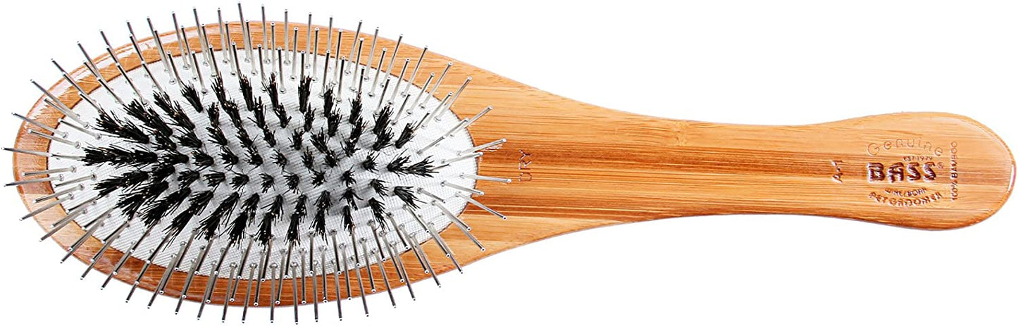 
                  
                    Bass Brushes - Wire/Boar Pet Groomer - Bamboo Wood Handle
                  
                