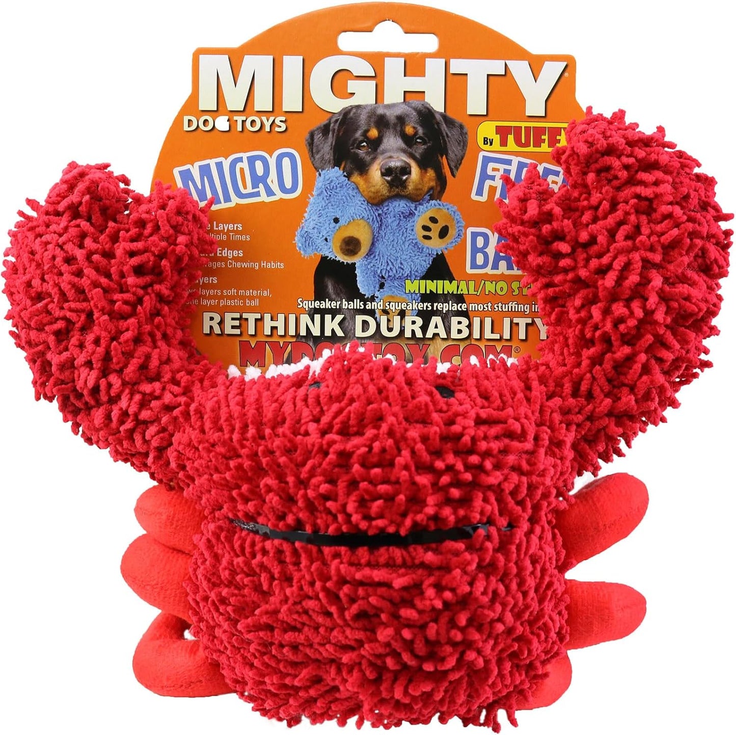 
                  
                    Tuffy Toys - Mighty Microfiber Ball Crab Red Medium
                  
                