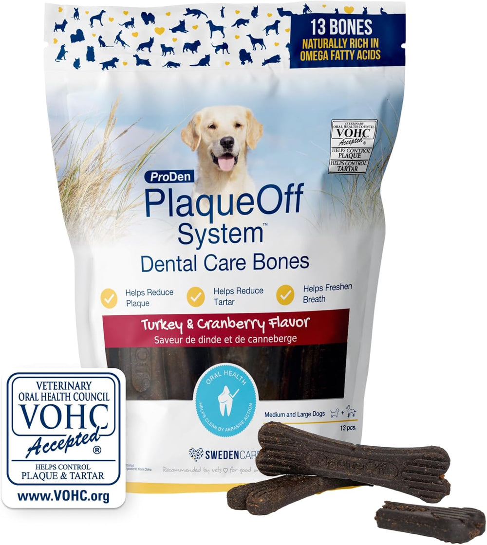 Plaque Off - ProDen - Dental Care Bones - Turkey & Cranberry