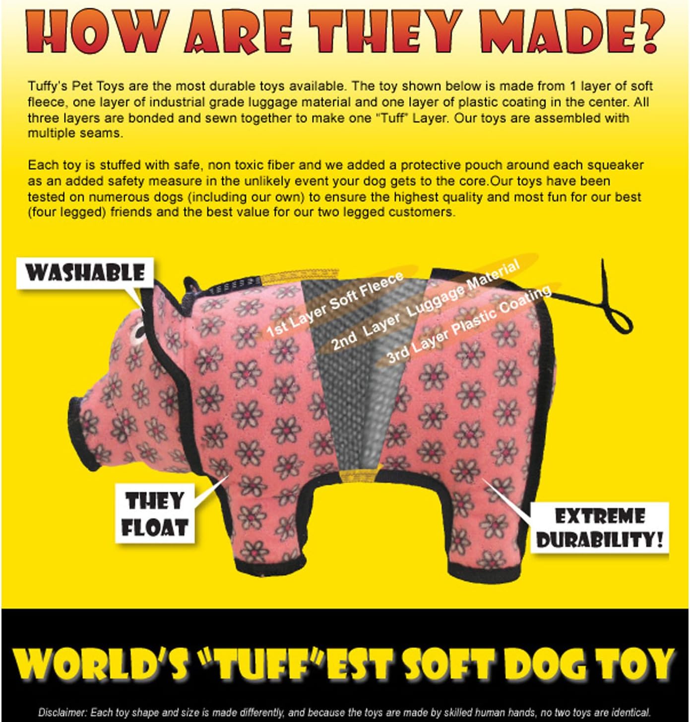 
                  
                    Tuffy Toys - Tuffy Ultimate Odd Ball Yellow Bone
                  
                