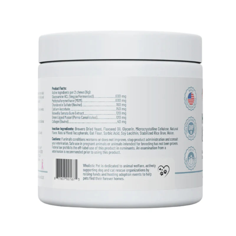 
                  
                    Wholistic Pet - Soft Chews - Hip & Joint
                  
                