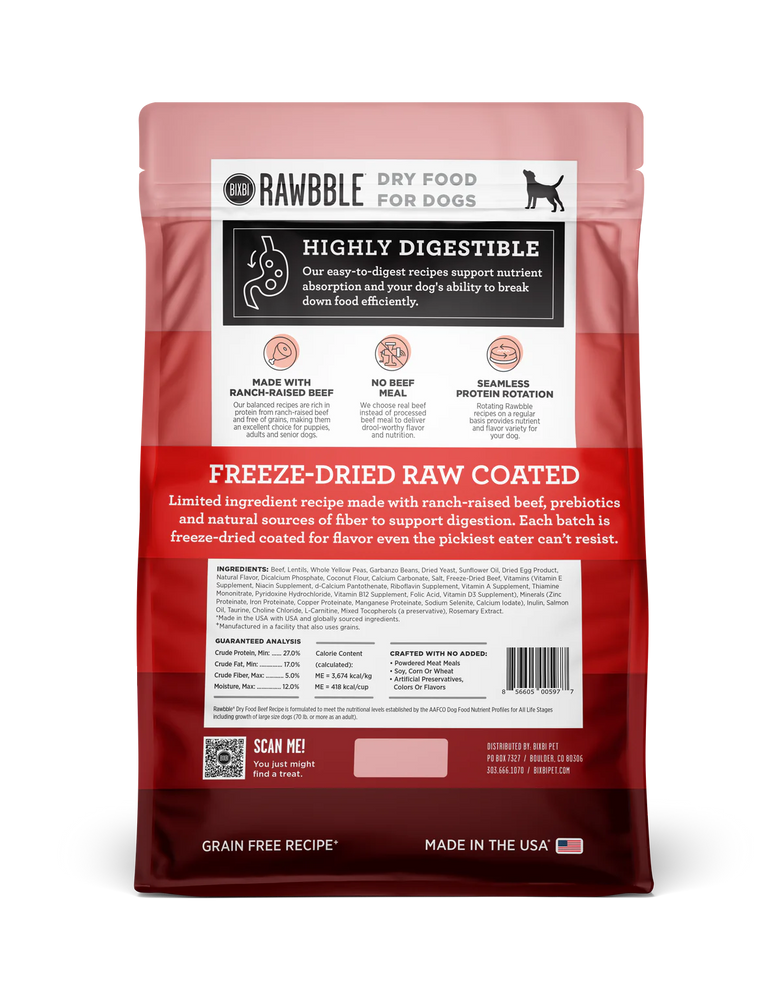 
                  
                    BIXBI - Dry - Rawbble - Beef
                  
                