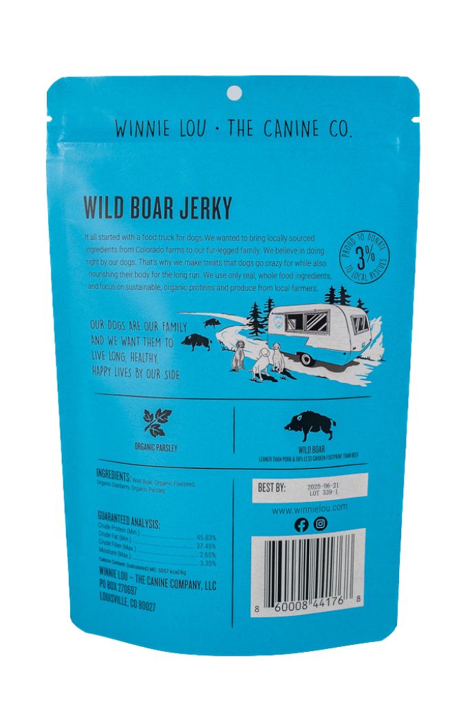 
                  
                    Winnie Lou -Wild Boar Jerky - 3.5oz
                  
                