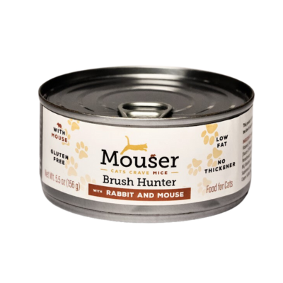 Mouser Brush Hunter Canned Cat Food - 5.5oz - Case/24