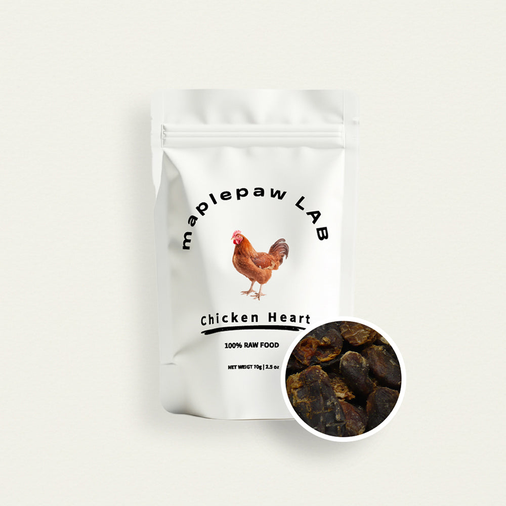 maplepaw LAB, Chicken Hearts Dried Raw Treats