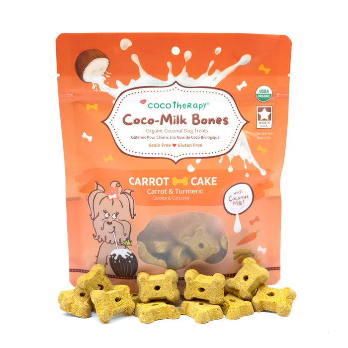 coco therapy - Coco-Milk Bones - Carrot Cake, 6 oz