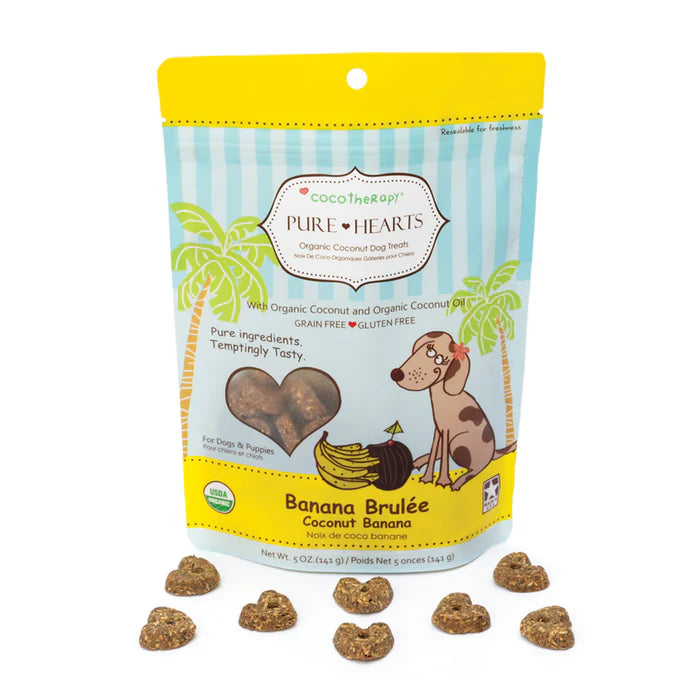 coco therapy - Pure Hearts Coconut Cookies – Banana Brulee, 5 oz