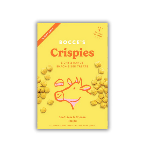 Bocce's Bakery - Crispies - Beef Liver + Cheese - 10oz