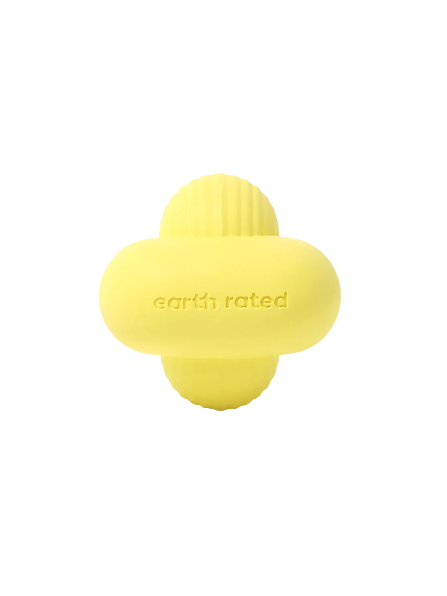 earth rated - Rubber Fetch Toy Yellow