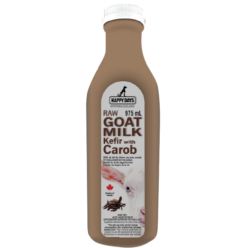 Happy Days - Raw Goat Milk Kefir with Carob 975ml (Frozen Food) (Only Deliver to Metro Vancouver)