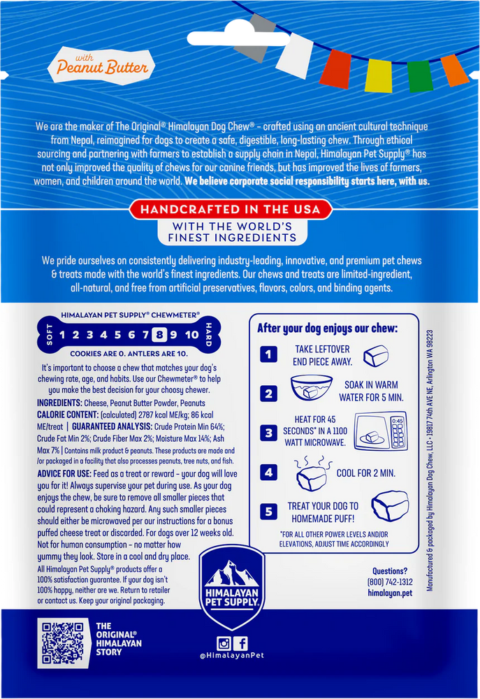 
                  
                    Himalayan Dog Chew - Peanut Butter
                  
                