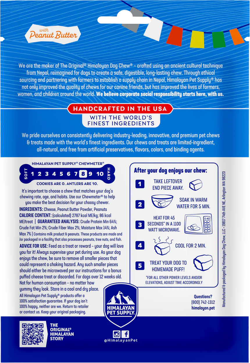 
                  
                    Himalayan Dog Chew - Peanut Butter
                  
                