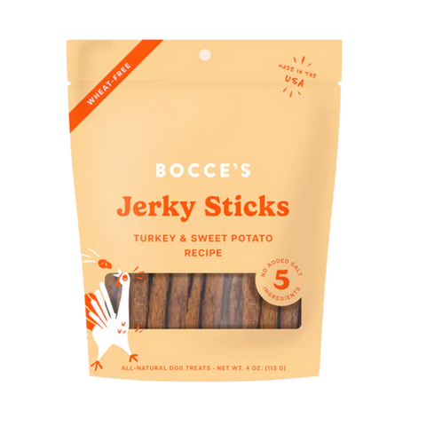 Bocce's Bakery - Jerky Sticks - Turkey Grazers - 4oz