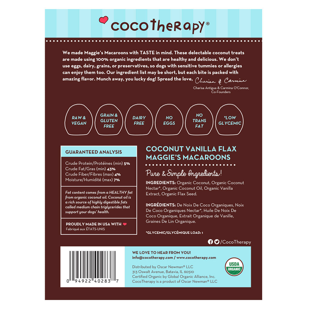 
                  
                    coco therapy - Maggie’s Macaroons – Coconut Vanilla Flax – 4 oz pouch
                  
                