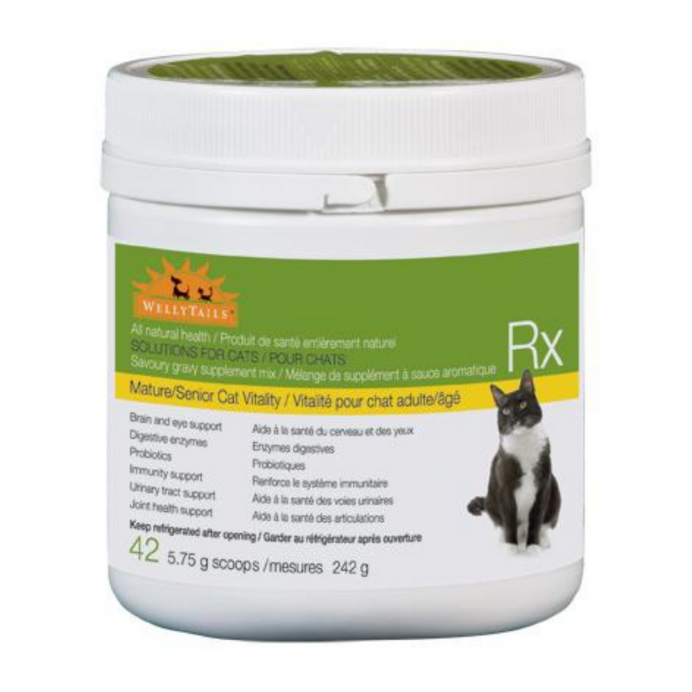 WellyTails Mature/Senior Cat Formula Supplement - 242g