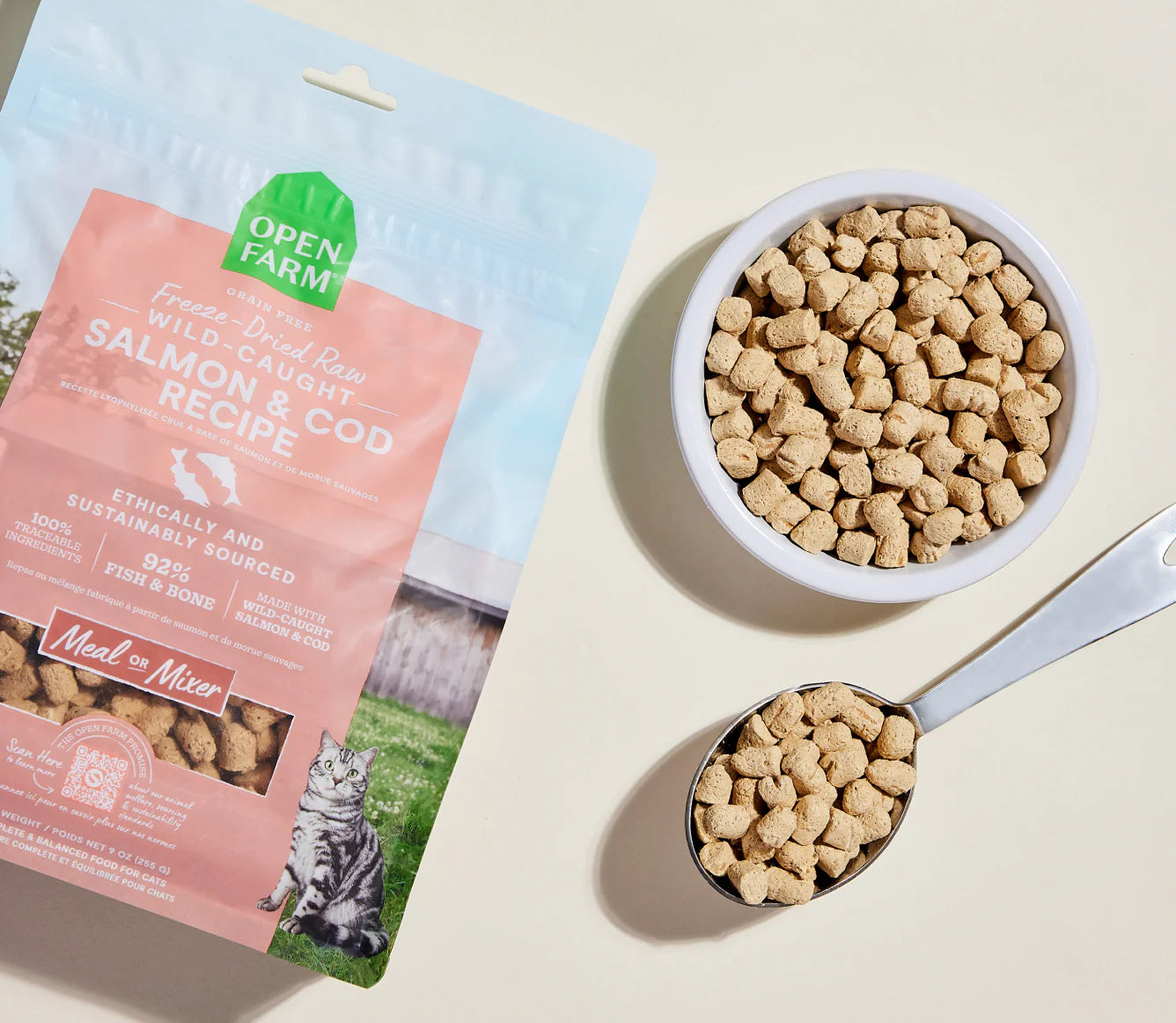 
                  
                    Open Farm - Cat Freeze-Dried Raw Wild-Caught Salmon & Cod Morsels 9oz
                  
                