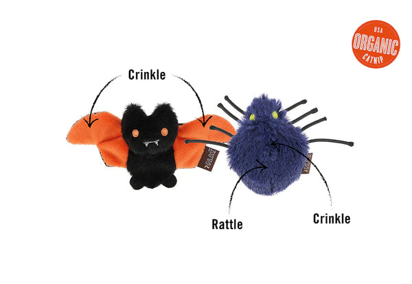 
                  
                    PLAY - Catnip - Toy - Feline Frenzy - Halloween - Creepy Critters (Set of 2)
                  
                
