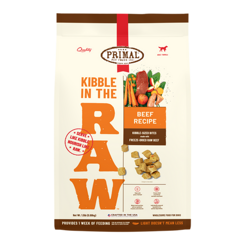 PRIMAL - Canine - Kibble in the Raw - Beef